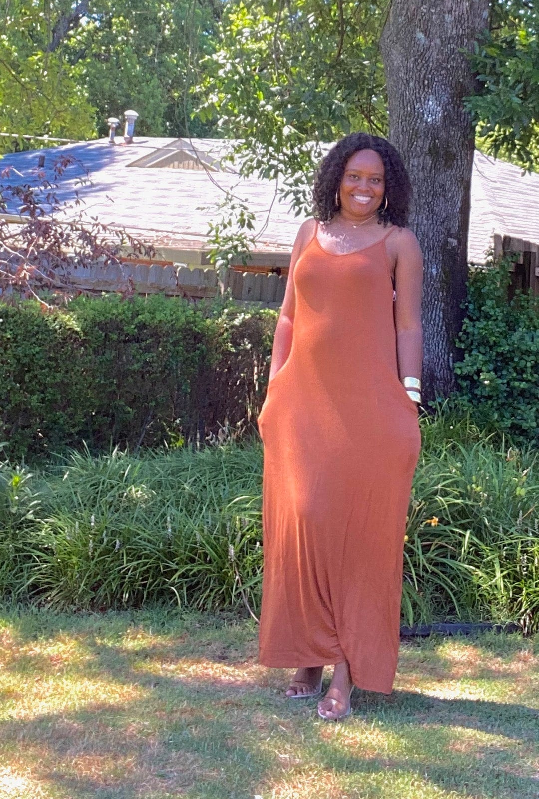 Summer Breeze Maxi Dress-Cinnamon Anjail's House of Fashion Summer Breeze Maxi Dress-Cinnamon Anjail's House of Fashion